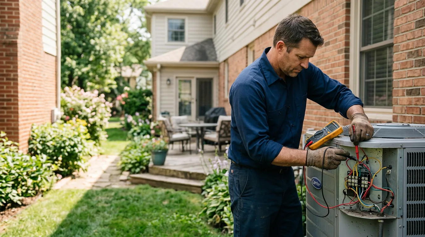 HVAC technician working near Farmington, NY